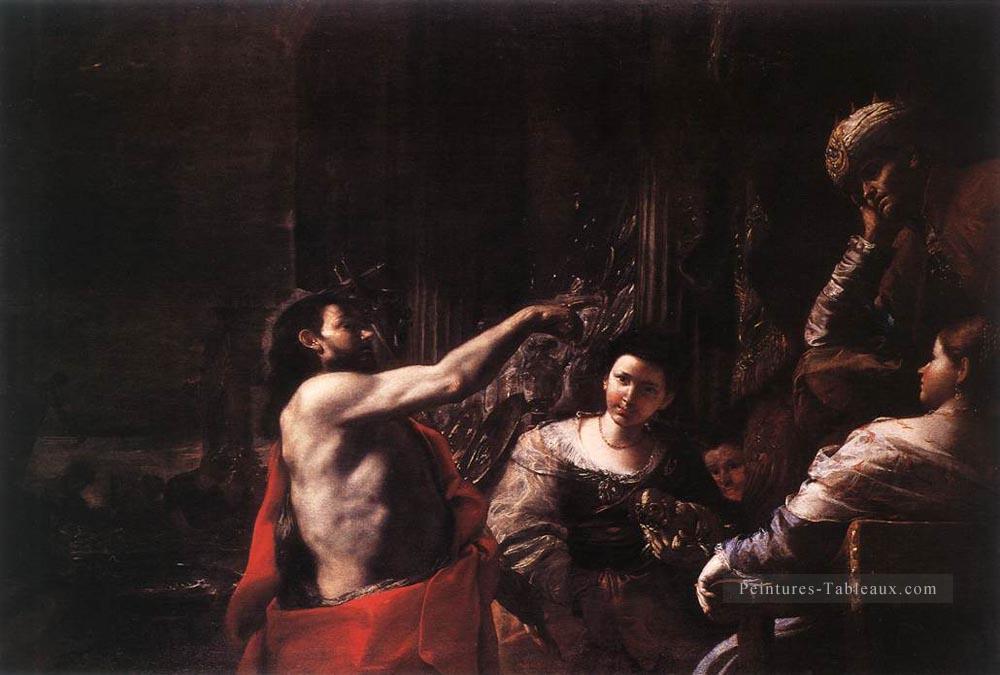 Saint Jean Baptiste avant Hérode Baroque Mattia Preti Peintures à l'huile